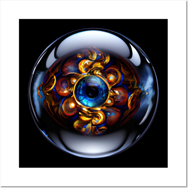 Evil Eye Good Luck Symbol Wall Art by iZiets